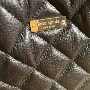 Kate Spade Quilted Black Leather Accessory